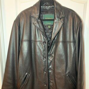 Like new Danier men's leather winter coat